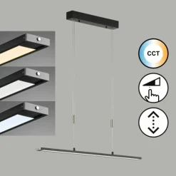Luminaires Fischer & Honsel Suspension Fischer & Honsel Metz TW LED Noir, 1 lumière* Éclairage Led