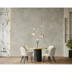 Suspension Verre Fumé-Luminaires Fischer & Honsel Suspension Fischer & Honsel Lavin LED Noir, 2 lumières