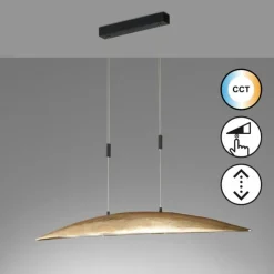 Lampes Dorées-Luminaires Fischer & Honsel Suspension Fischer & Honsel Colmar LED Noir, 6 lumières