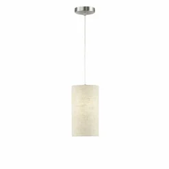 Lampes En Tissu-Luminaires Fischer & Honsel Suspension Fischer-Honsel Thor Nickel mat, 1 lumière