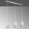 Lampes En Tissu-Luminaires Fischer & Honsel Suspension Fischer-Honsel Thor Chrome, 3 lumières