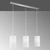 Lampes En Tissu-Luminaires Fischer & Honsel Suspension Fischer-Honsel Thor Chrome, 3 lumières