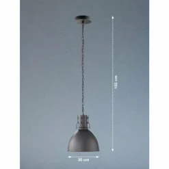 Luminaires Fischer & Honsel Suspension Fischer-Honsel Thor Noir, 1 lumière* Suspensions