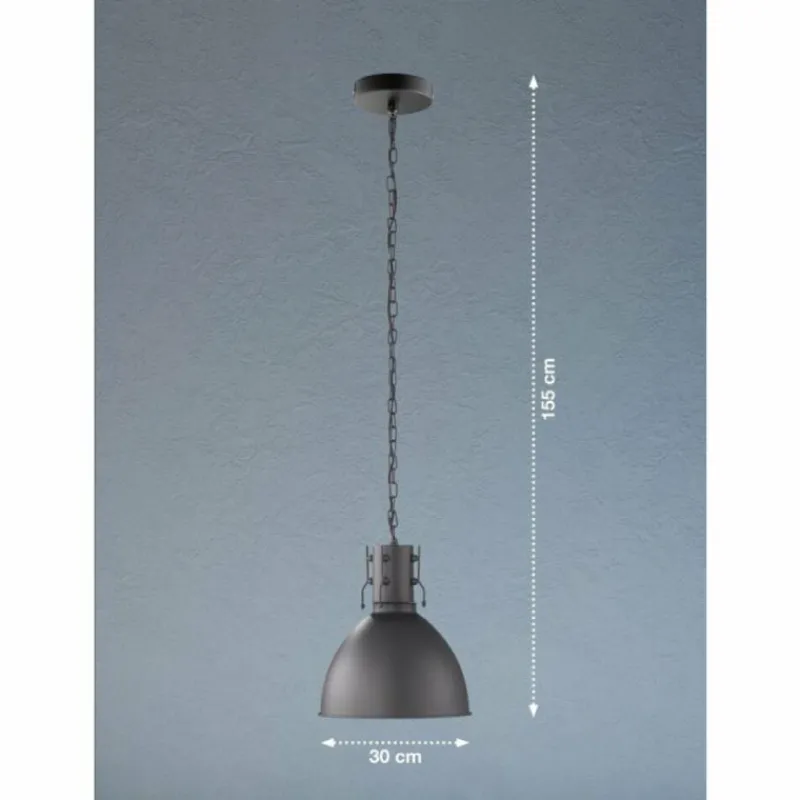 Luminaires Fischer & Honsel Suspension Fischer-Honsel Thor Noir, 1 lumière* Suspensions