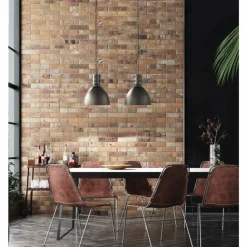 Lampes Industrielles-Luminaires Fischer & Honsel Suspension Fischer-Honsel London Noir, 2 lumières