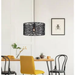 Luminaires Fischer & Honsel Suspension Fischer-Honsel Ted Noir, 1 lumière* Suspensions