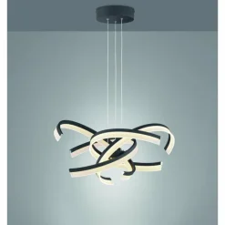 Luminaires Fischer & Honsel Suspension Fischer-Honsel Sund TW LED Noir, 4 lumières* Éclairage Led