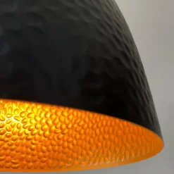 Lampes Dorées-Luminaires Fischer & Honsel Suspension Fischer-Honsel Mylon Noir, 1 lumière