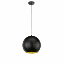 Lampes Dorées-Luminaires Fischer & Honsel Suspension Fischer-Honsel Mylon Noir, 1 lumière