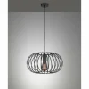Luminaires Fischer & Honsel Suspension Fischer-Honsel Mocca Noir, 1 lumière* Suspensions