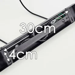 Lampes Vintages & Rétros-hofstein Suspension Flambeau Noir, 4 lumières