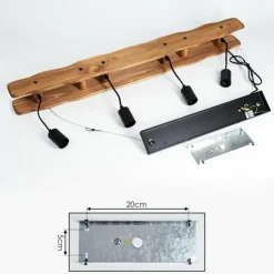 Lampes Vintages & Rétros-hofstein Suspension Flande Noir, 4 lumières