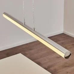 hofstein Suspension Flaut LED Chrome, 1 lumière, Télécommandes, Changeur de couleurs* Suspensions