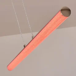 hofstein Suspension Flaut LED Chrome, 1 lumière, Télécommandes, Changeur de couleurs* Suspensions