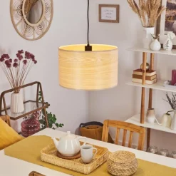 Luminaires Scandinaves-hofstein Suspension Fleuriot Écru, 1 lumière