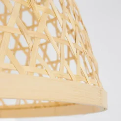 Style Boho-Chic-hofstein Suspension Florerrcia Noir, 1 lumière