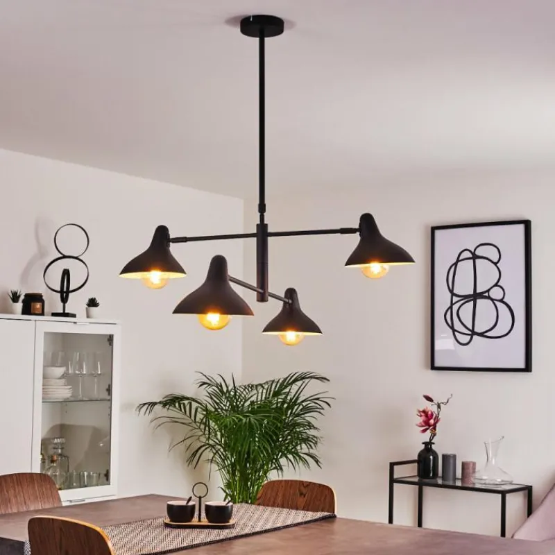 hofstein Suspension Fort Noir, 4 lumières* Suspensions