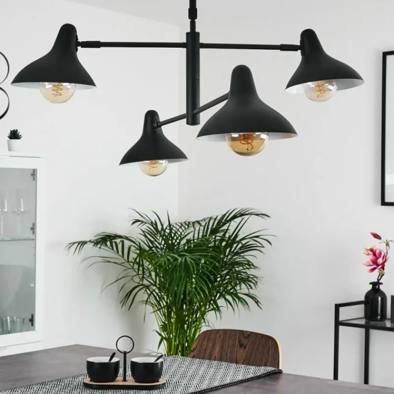 hofstein Suspension Fort Noir, 4 lumières* Suspensions