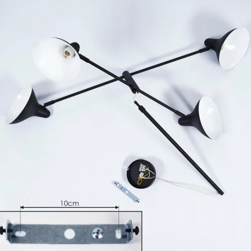 hofstein Suspension Fort Noir, 4 lumières* Suspensions