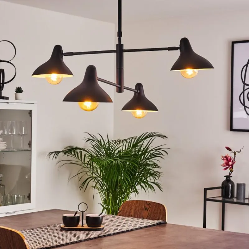 hofstein Suspension Fort Noir, 4 lumières* Suspensions