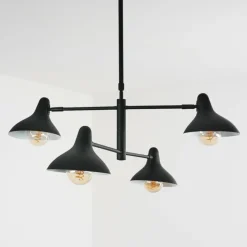 hofstein Suspension Fort Noir, 4 lumières* Suspensions