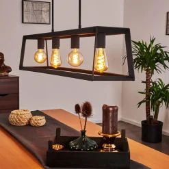 hofstein Suspension Foss Noir, 4 lumières