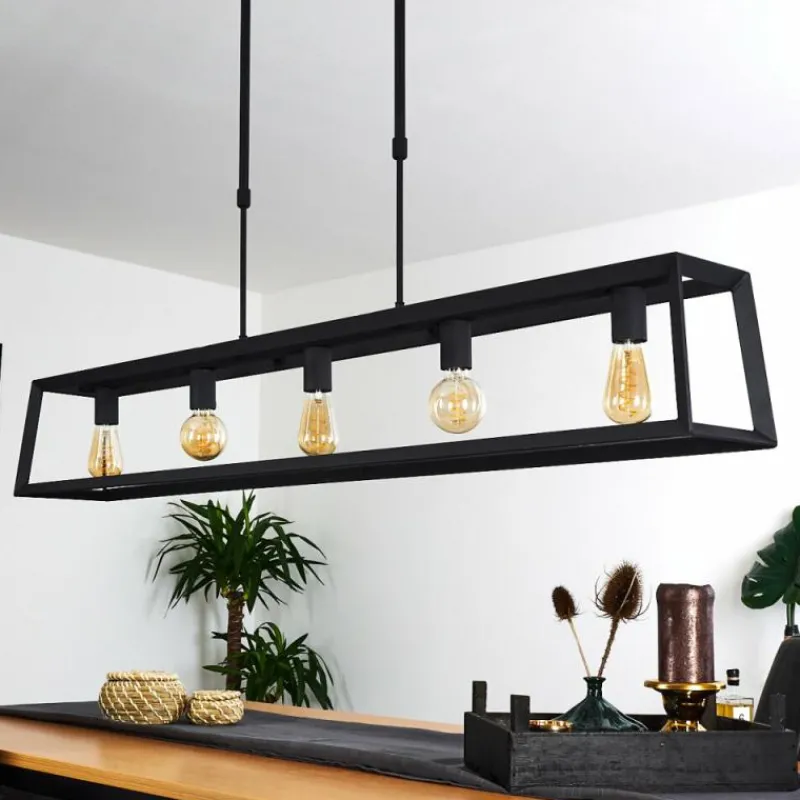 hofstein Suspension Foss Noir, 5 lumières