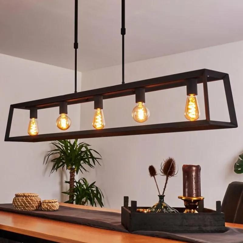 hofstein Suspension Foss Noir, 5 lumières