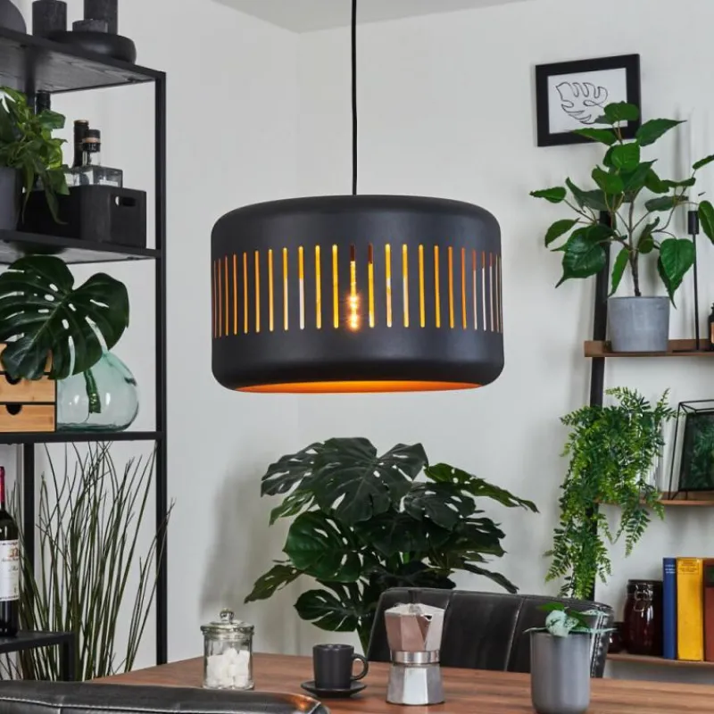 hofstein Suspension Fournie Noir, 1 lumière* Suspensions