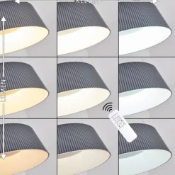 hofstein Suspension Fremont LED Gris, 1 lumière, Télécommandes