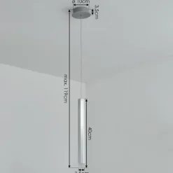 hofstein Suspension Freshwater LED Aluminium, 1 lumière