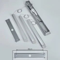 hofstein Suspension Freshwater LED Aluminium, 3 lumières