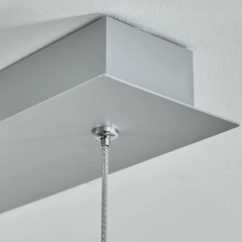 hofstein Suspension Freshwater LED Aluminium, 3 lumières