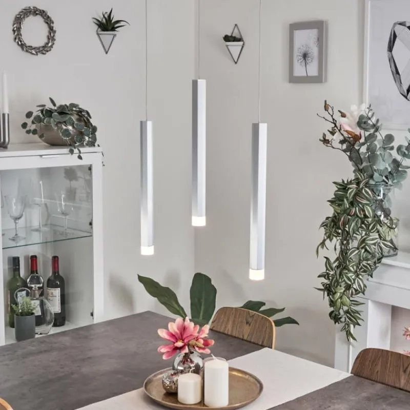 hofstein Suspension Freshwater LED Aluminium, 3 lumières