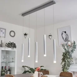 hofstein Suspension Freshwater LED Aluminium, 5 lumières