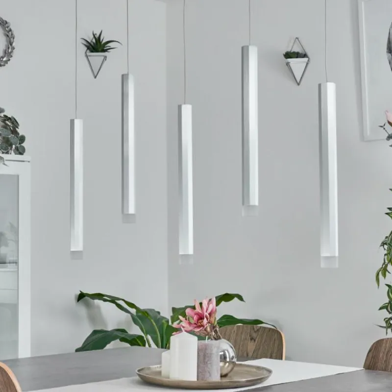 hofstein Suspension Freshwater LED Aluminium, 5 lumières