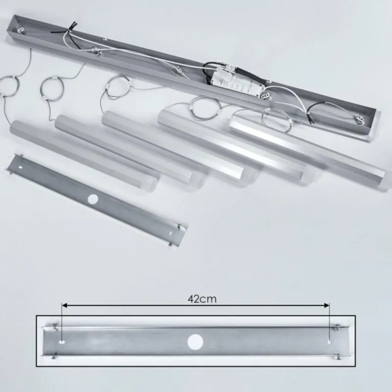 hofstein Suspension Freshwater LED Aluminium, 5 lumières