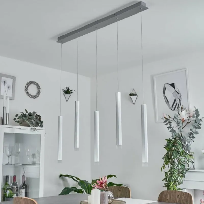 hofstein Suspension Freshwater LED Aluminium, 5 lumières