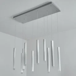 hofstein Suspension Freshwater LED Aluminium, 10 lumières