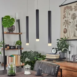 hofstein Suspension Freshwater LED Noir, 3 lumières* Éclairage Led