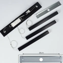 hofstein Suspension Freshwater LED Noir, 3 lumières* Éclairage Led