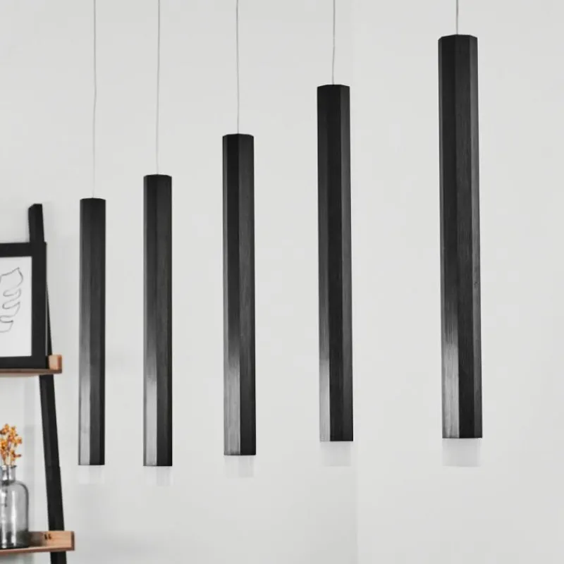 hofstein Suspension Freshwater LED Noir, 5 lumières