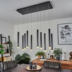 hofstein Suspension Freshwater LED Noir, 10 lumières
