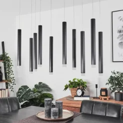 hofstein Suspension Freshwater LED Noir, 10 lumières