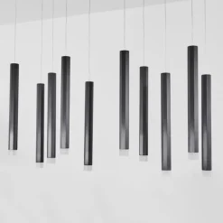 hofstein Suspension Freshwater LED Noir, 10 lumières