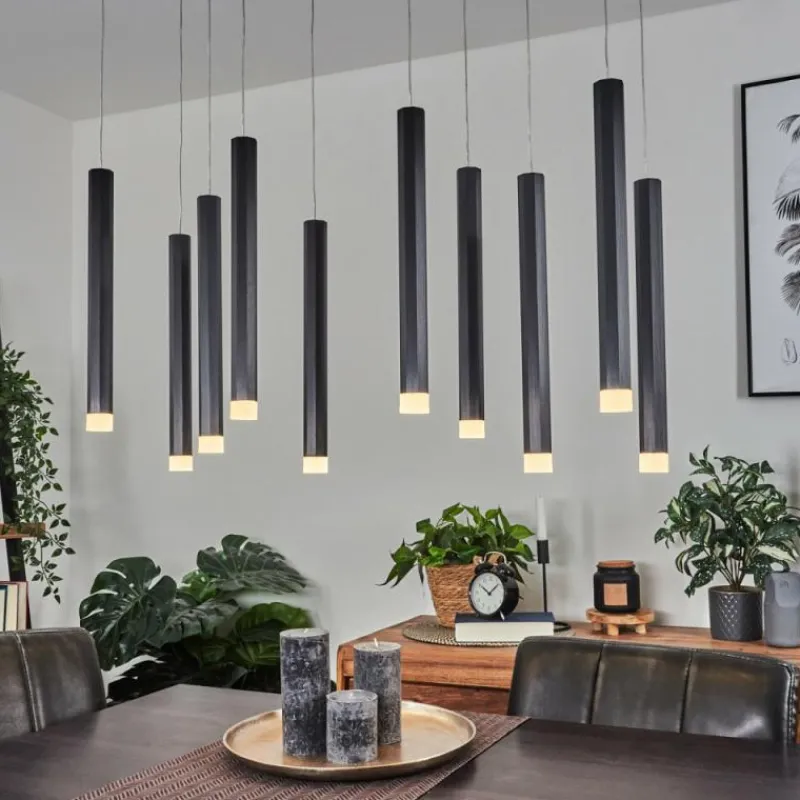 hofstein Suspension Freshwater LED Noir, 10 lumières