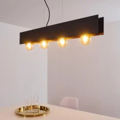 hofstein Suspension Fria Noir, 4 lumières