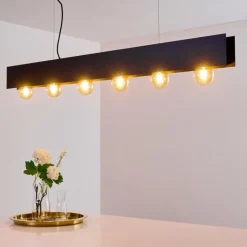 hofstein Suspension Fria Noir, 6 lumières