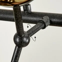 hofstein Suspension Fuensalida Noir, 6 lumières