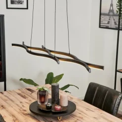 hofstein Suspension Fuliola LED Noir, 1 lumière